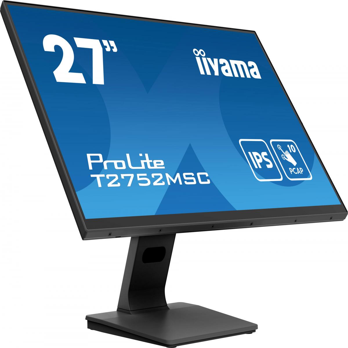 iiyama ProLite T2752MSC-B1 computer monitor 68.6 cm (27") 1920 x 1080 pixels Full HD LED Touchscreen Black