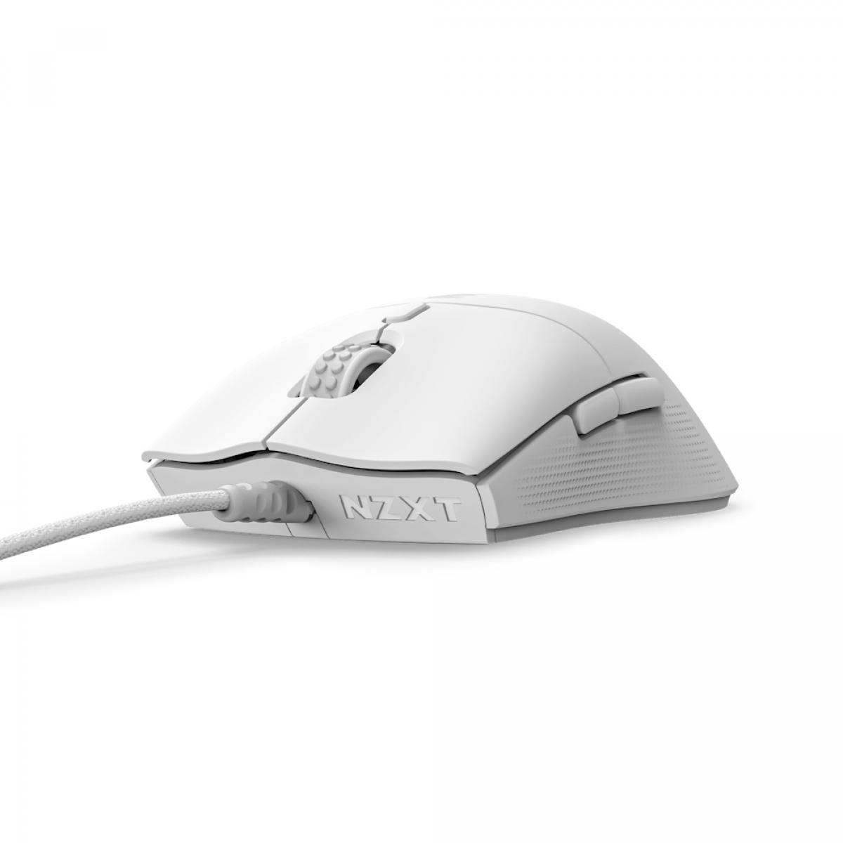 NZXT Lift2 SYMM Wired Gaming Mouse White
