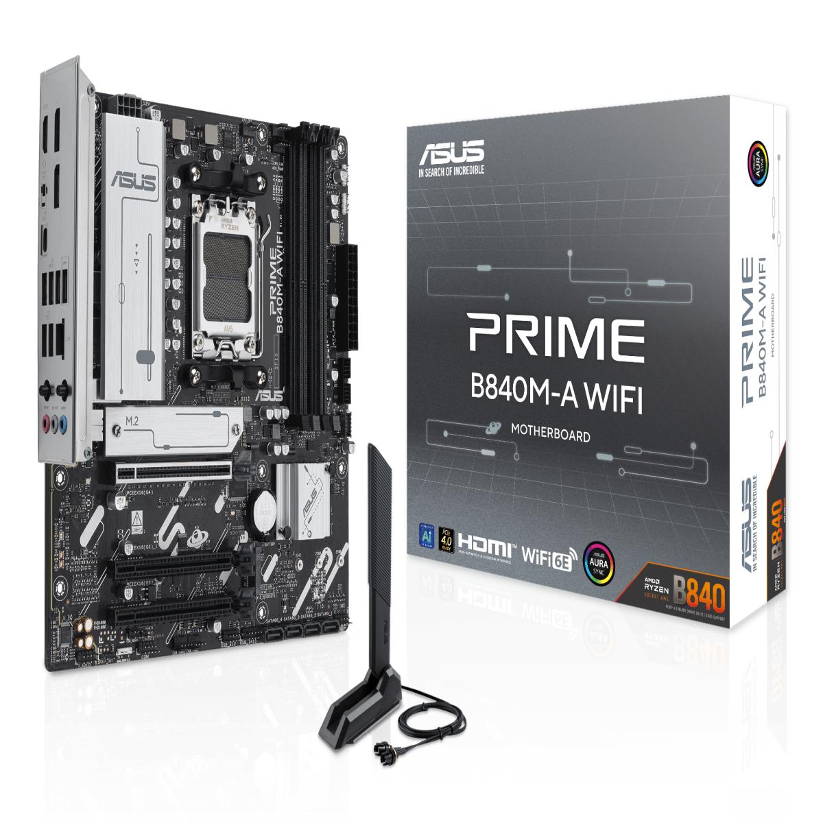 ASUS PRIME B840M-A WIFI AMD B840 Socket AM5 micro ATX