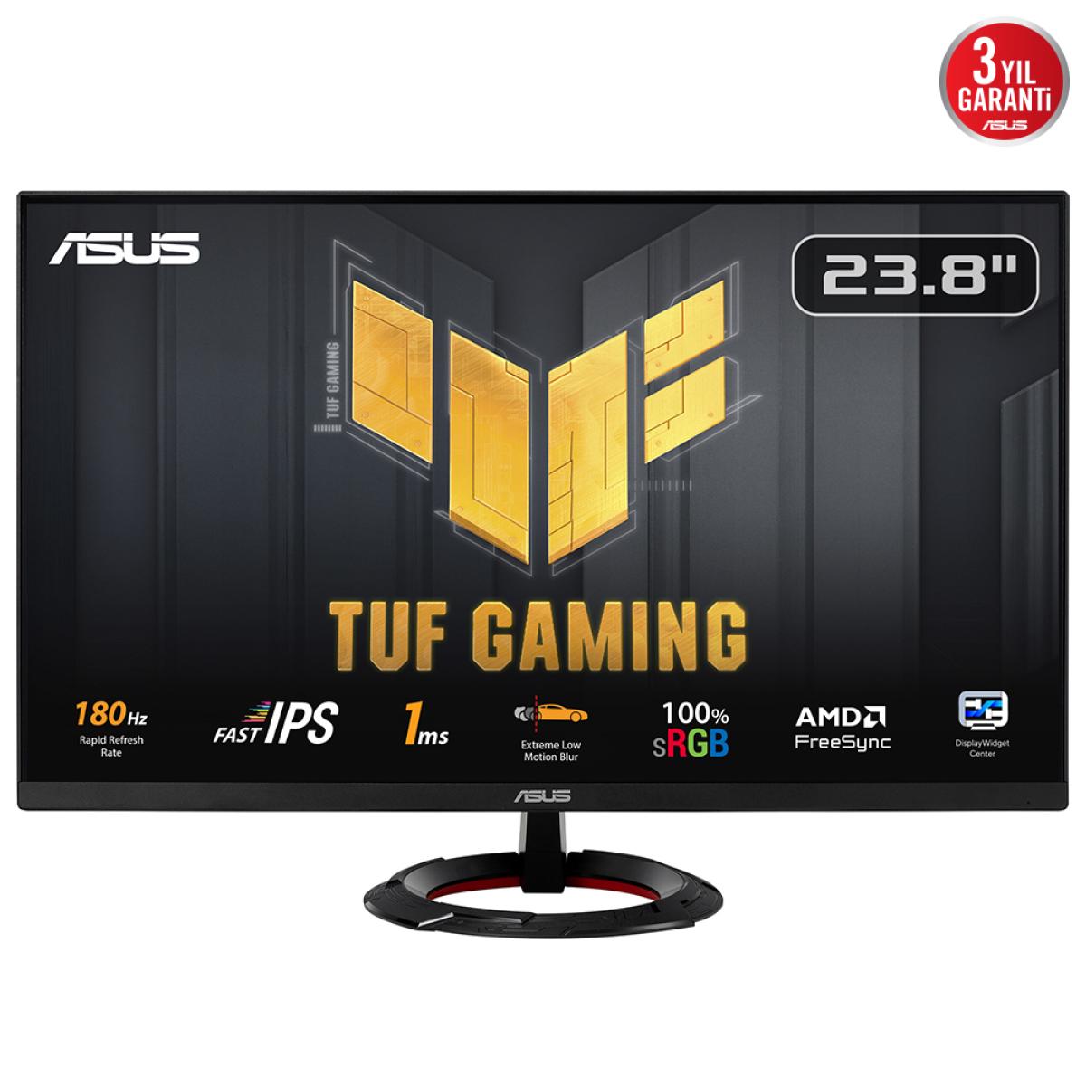 ASUS TUF Gaming VG249Q3R computer monitor 60.5 cm (23.8") 1920 x 1080 pixels Full HD LCD Black