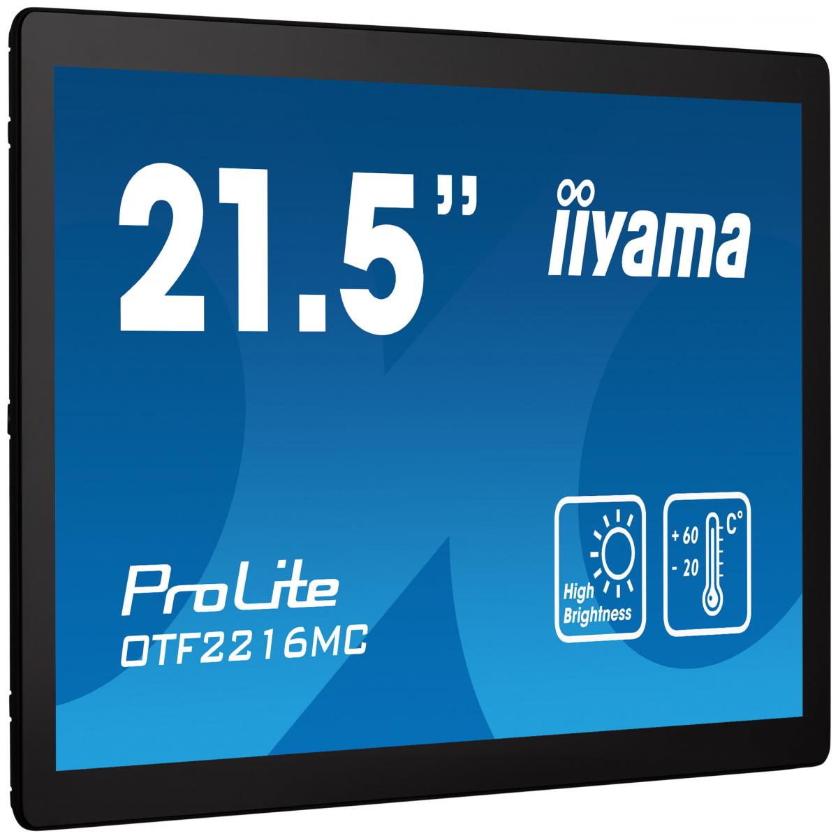 iiyama OTF2216MC-B1 computer monitor 54.6 cm (21.5") 1920 x 1080 pixels Full HD LCD Touchscreen Black