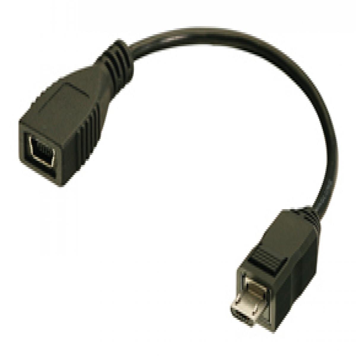 Lindy 70392 USB cable 0.1 m Mini-USB B Micro-USB B Black
