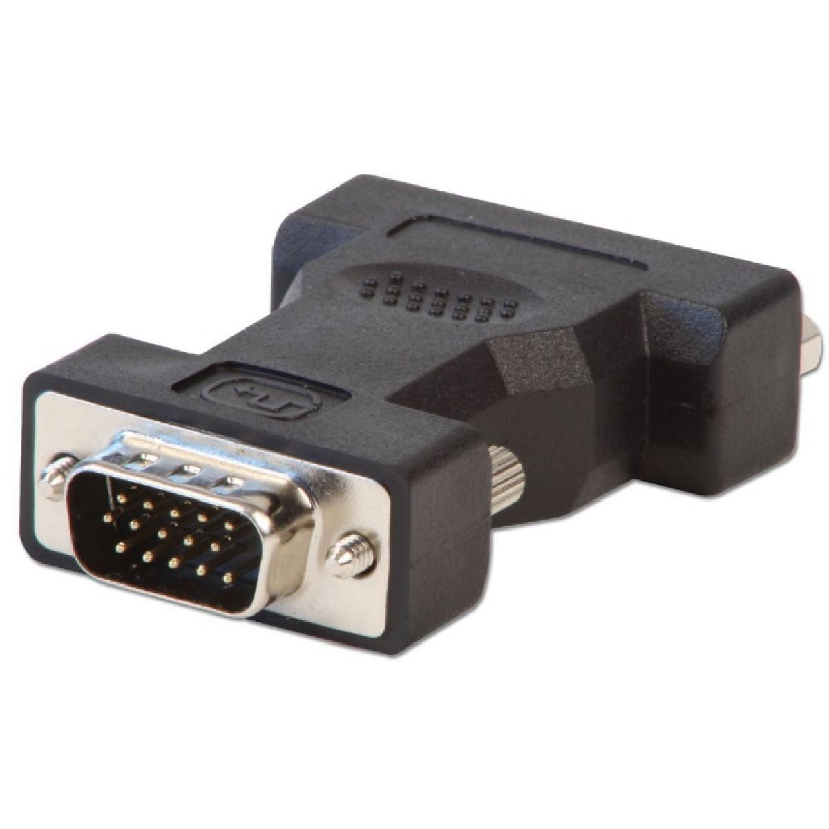 Lindy 71245 cable gender changer VGA DVI-A Black