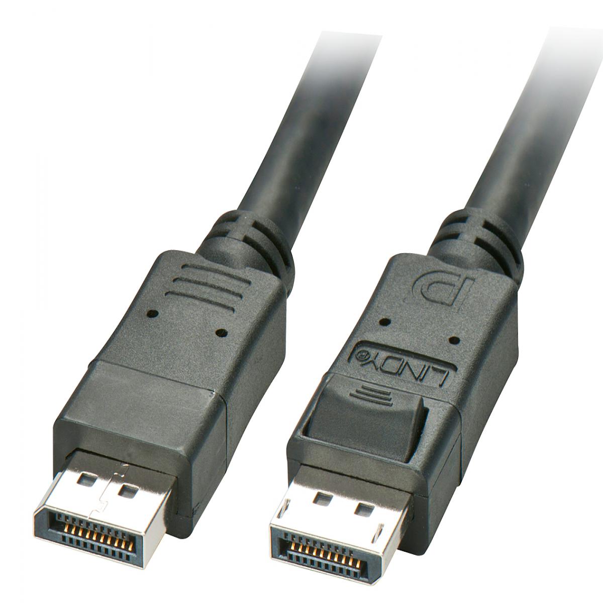 Lindy 20m DisplayPort Cable, Black
