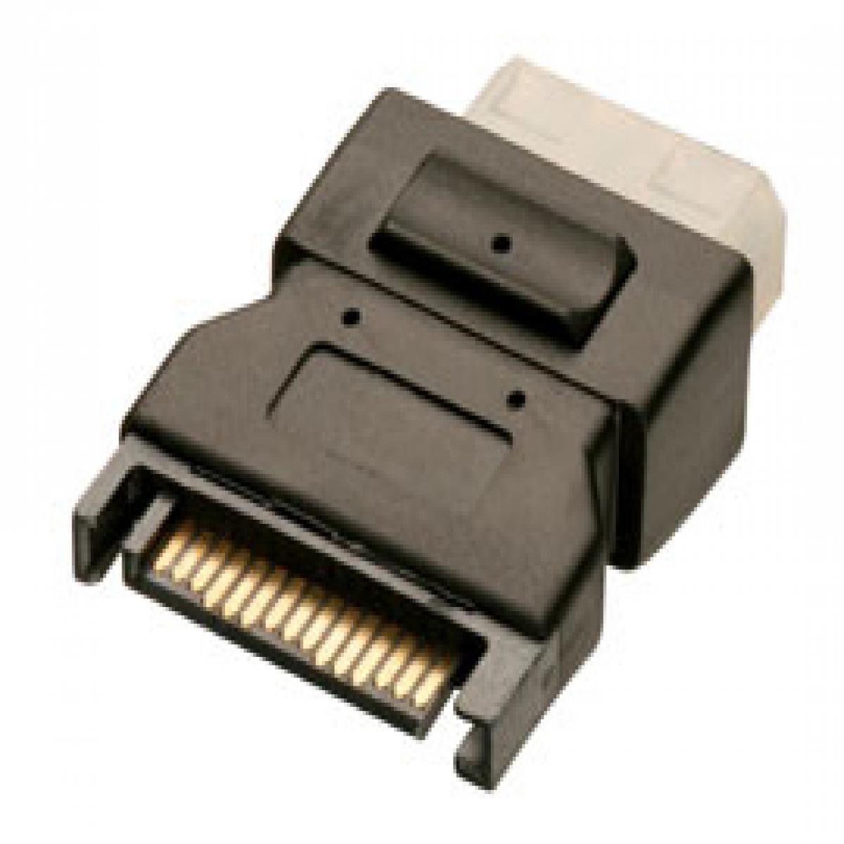 Lindy SATA Power Adapter 15-pin SATA 5.25" Molex Black