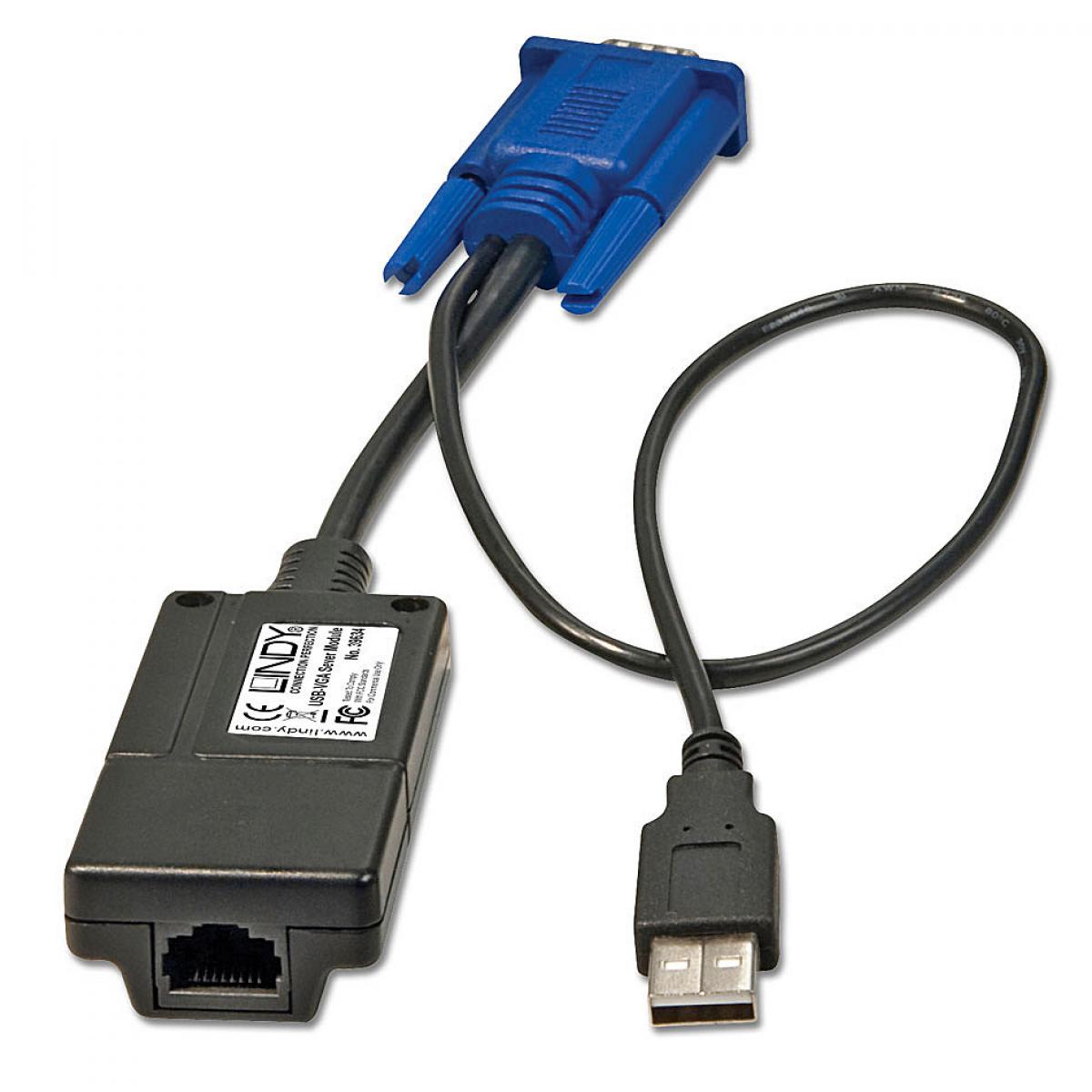 Lindy CAT-32 IP Computer Access Module, USB and VGA