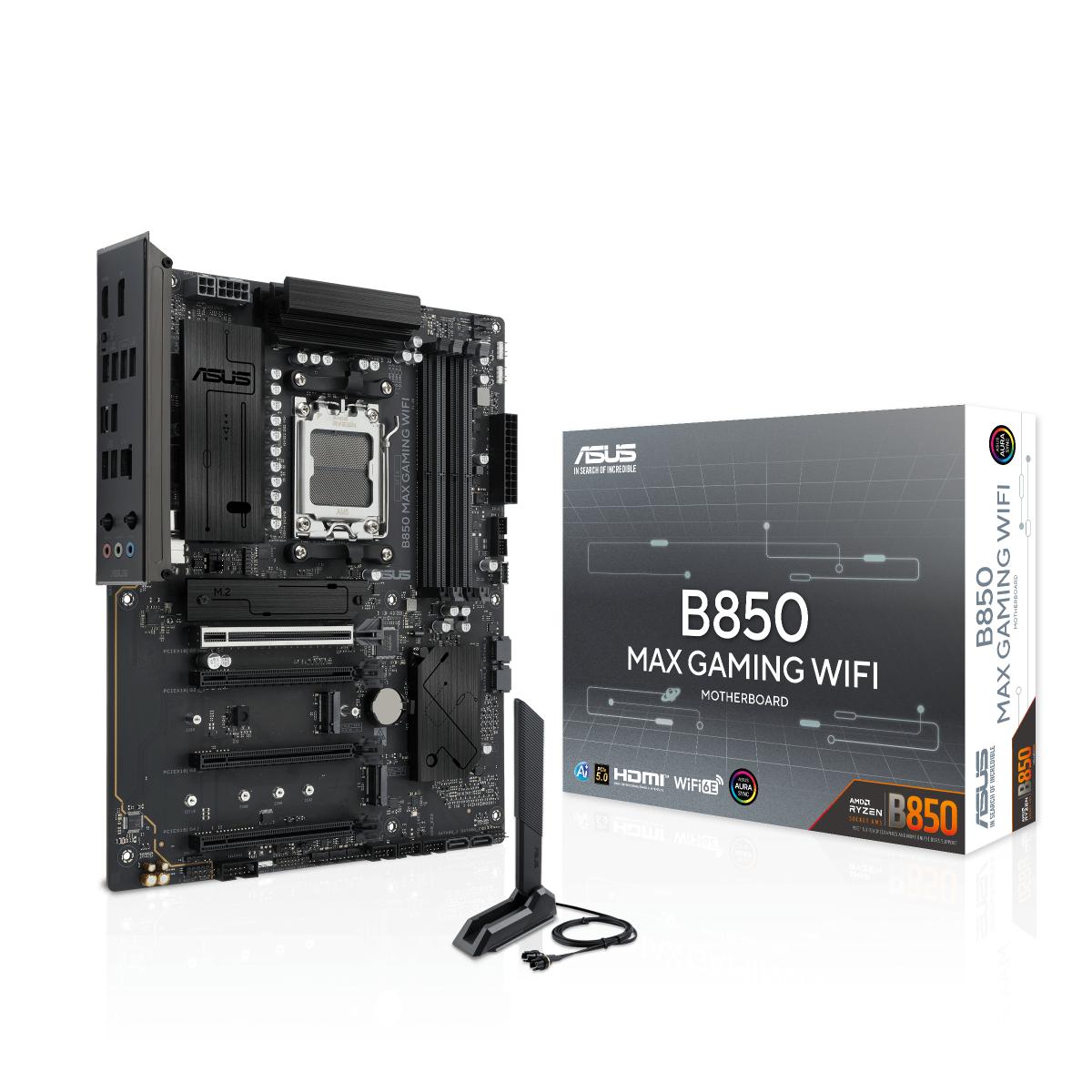 ASUS B850 MAX GAMING WIFI AMD B850 Socket AM5 ATX