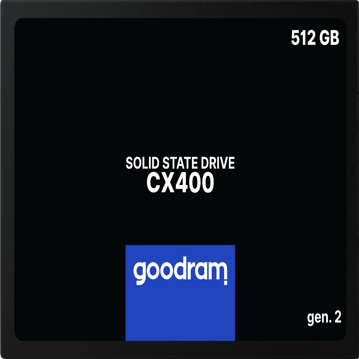 Goodram CX400 gen.2 512 GB 2.5" Serial ATA III 3D TLC NAND