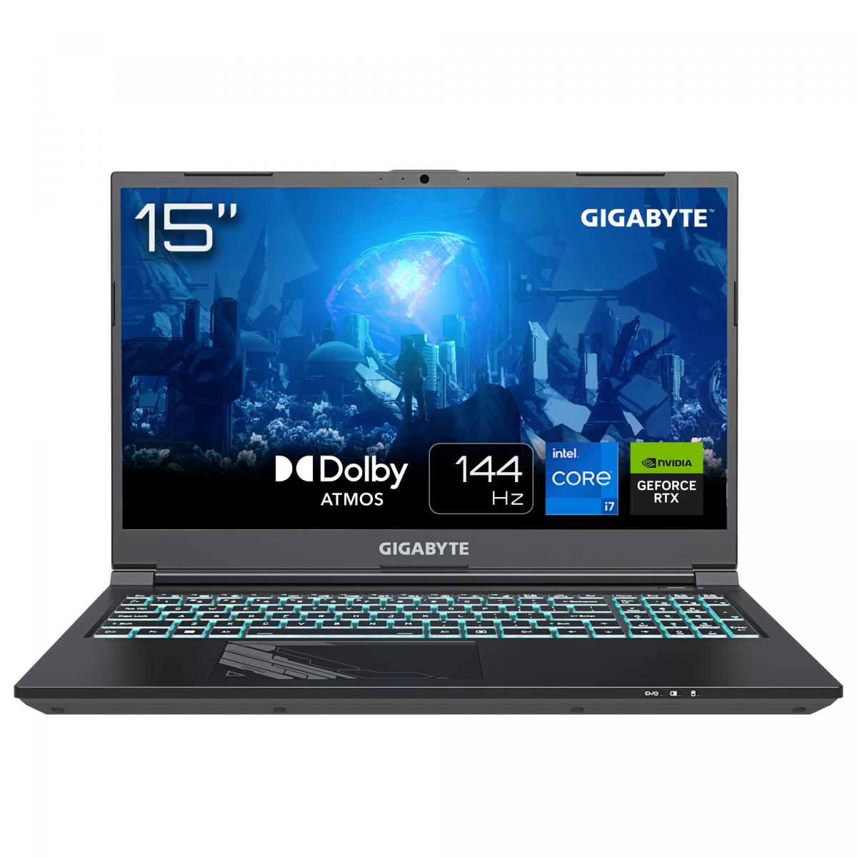 GIGABYTE G5 MF5 Gaming Laptop - 15.6 Inch, 144Hz FHD, i5-13500H, RTX 4050 GPU, 16GB DDR5 4800MHz, 1x 1000GB Gen4 SSD, Win 11 Home, 2 Year Warranty, G5 MF5-H2UK354KO