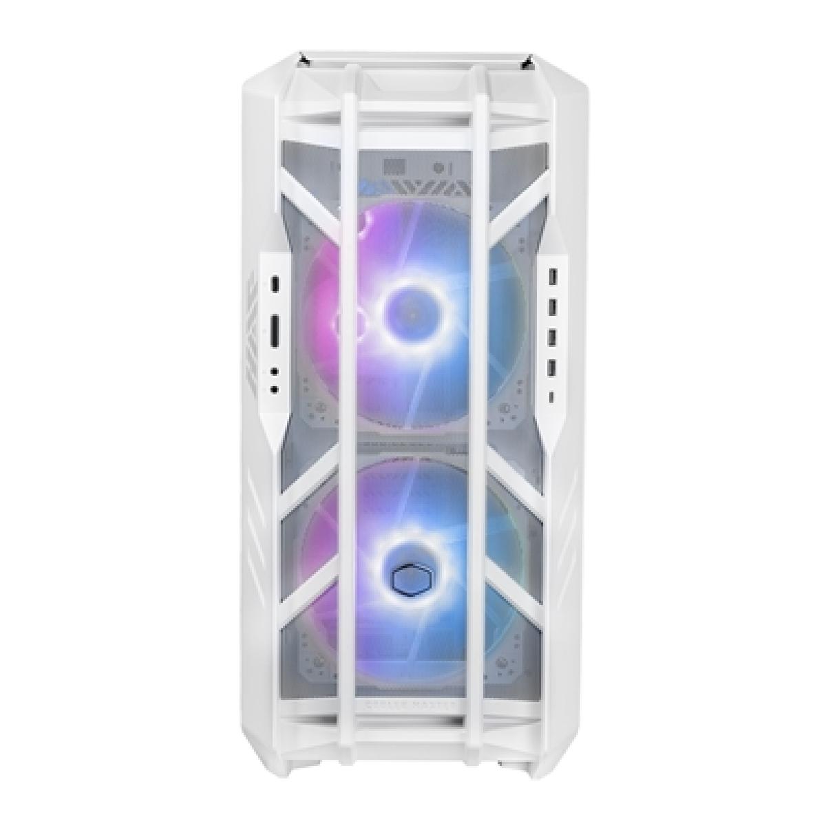 Cooler Master HAF 700 White, Full Tower Chassis w/ Tempered Glass, 2x 200mm/3x 120mm ARGB Fans, E-ATX/ATX/mATX