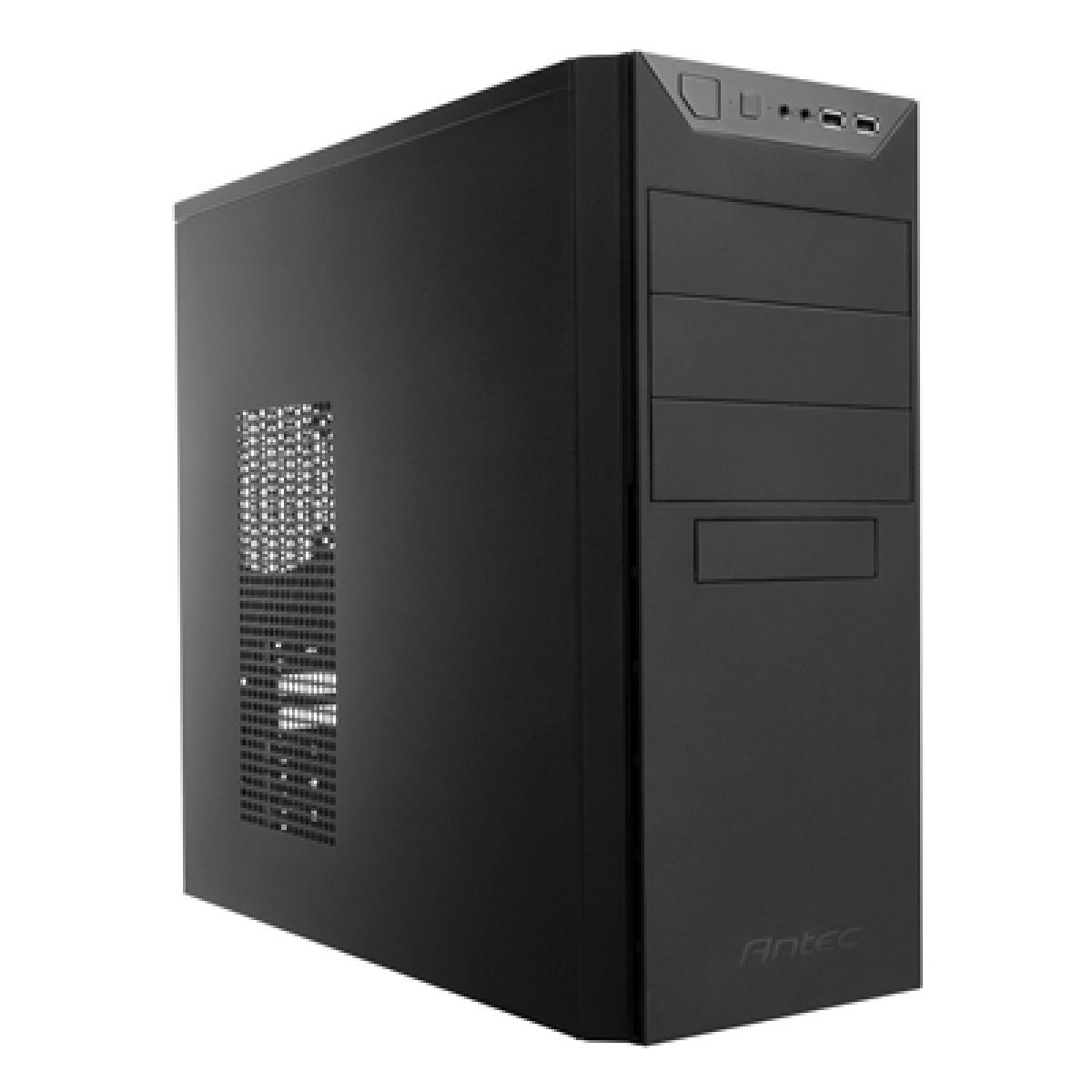 ANTEC VSK-4000B-U3/U2 Case, Home & Business, Black, Mid Tower, 1 x USB 3.0 / 1 x USB 2.0, ATX, Micro ATX, Mini-ITX