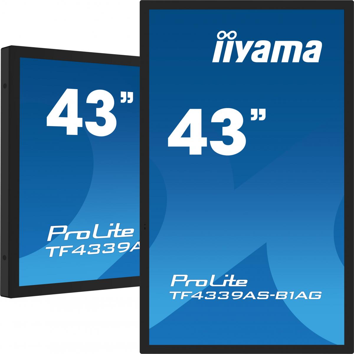 iiyama TF4339AS-B1AG computer monitor 108 cm (42.5") 3840 x 2160 pixels 4K Ultra HD LED Touchscreen Black