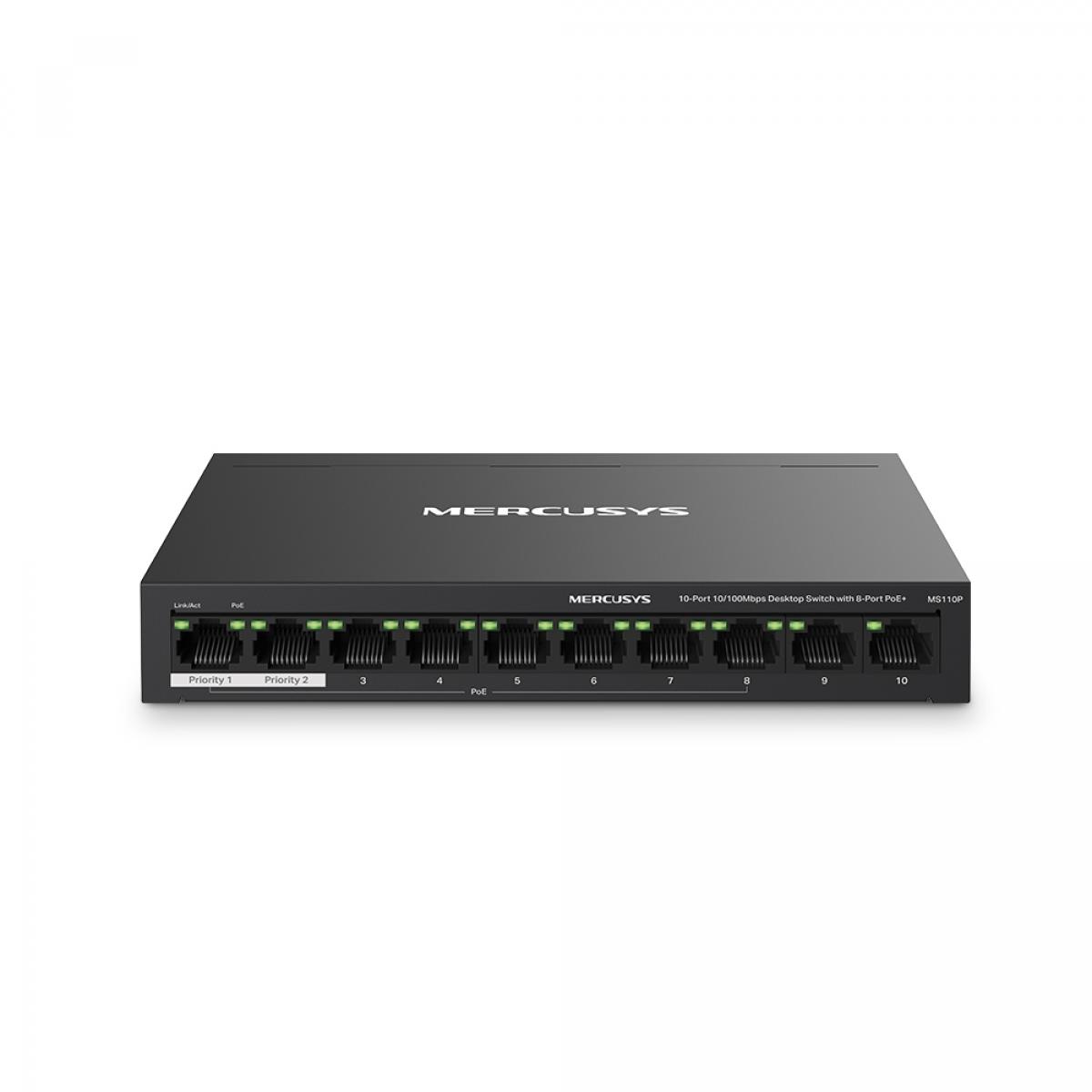 TP-LINK 10-Port 8 POE+ 10/100Mbps Switch