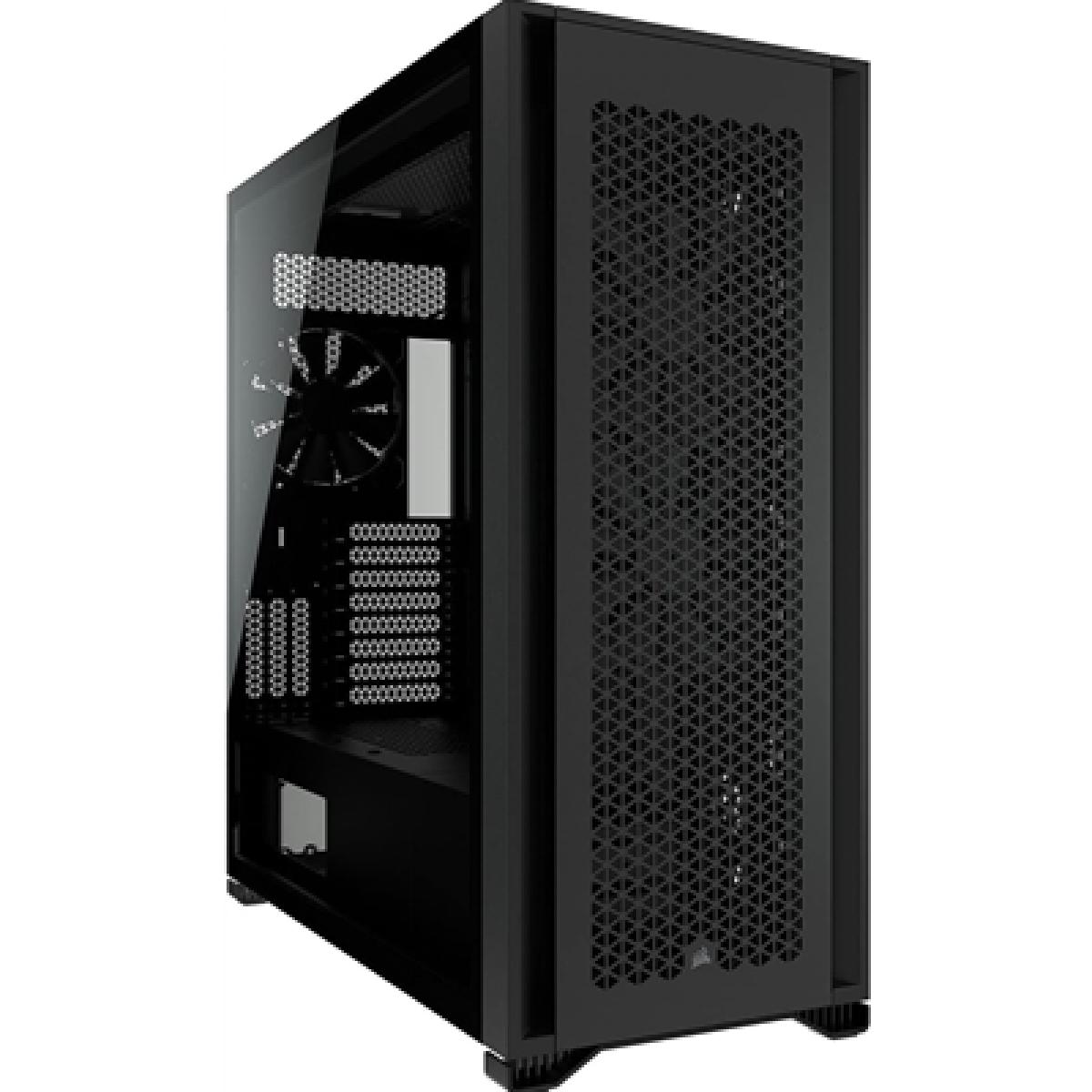 Corsair 7000D Airflow Full-Tower ATX PC Case - Black, High-Airflow Front Panel, 3x 140mm AirGuide Fans, Easy Cable Management, Spacious Interior