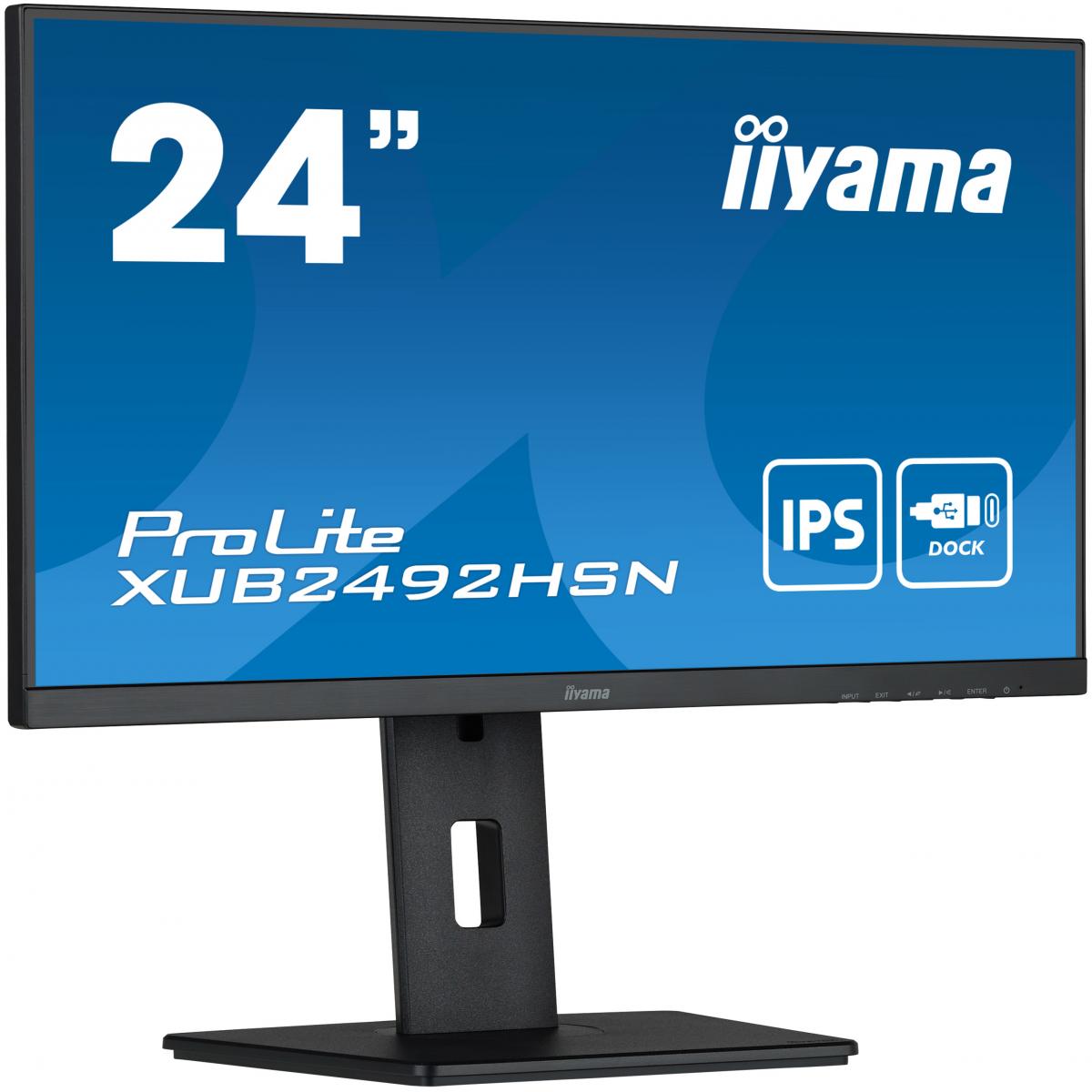 iiyama ProLite XUB2492HSN-B5 computer monitor 61 cm (24") 1920 x 1080 pixels Full HD LED Black