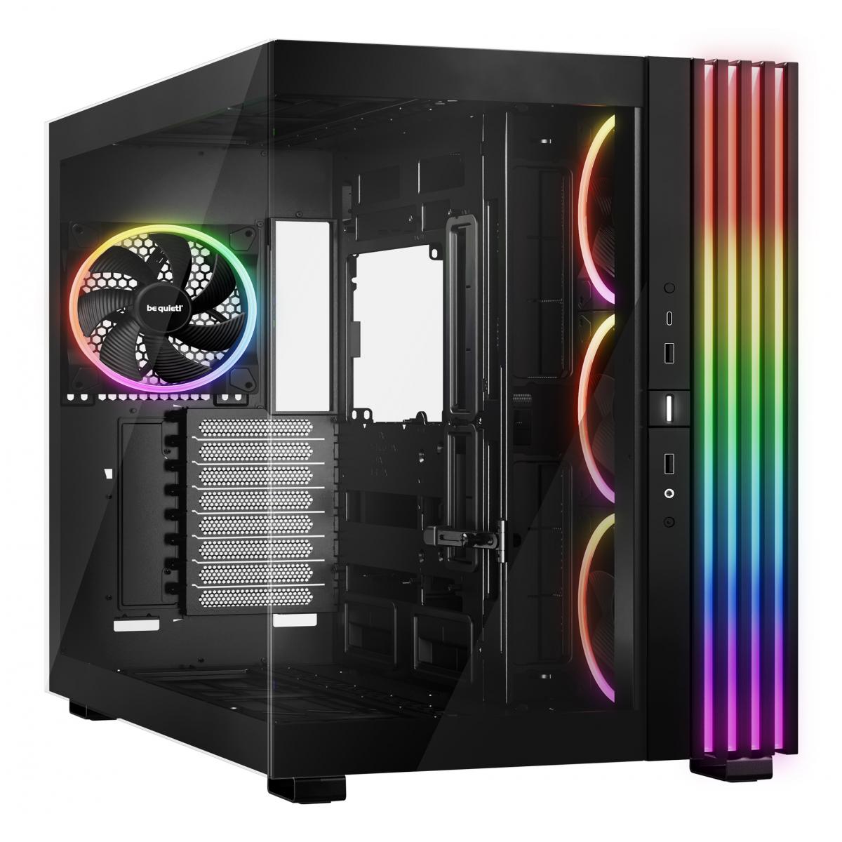 be-quiet! Light Base 900 FX, Black, Full Tower E-ATX Case, Massive ARGB LED Strip, Full Windowed Design, 4 Light Wings 140mm PWM fans included