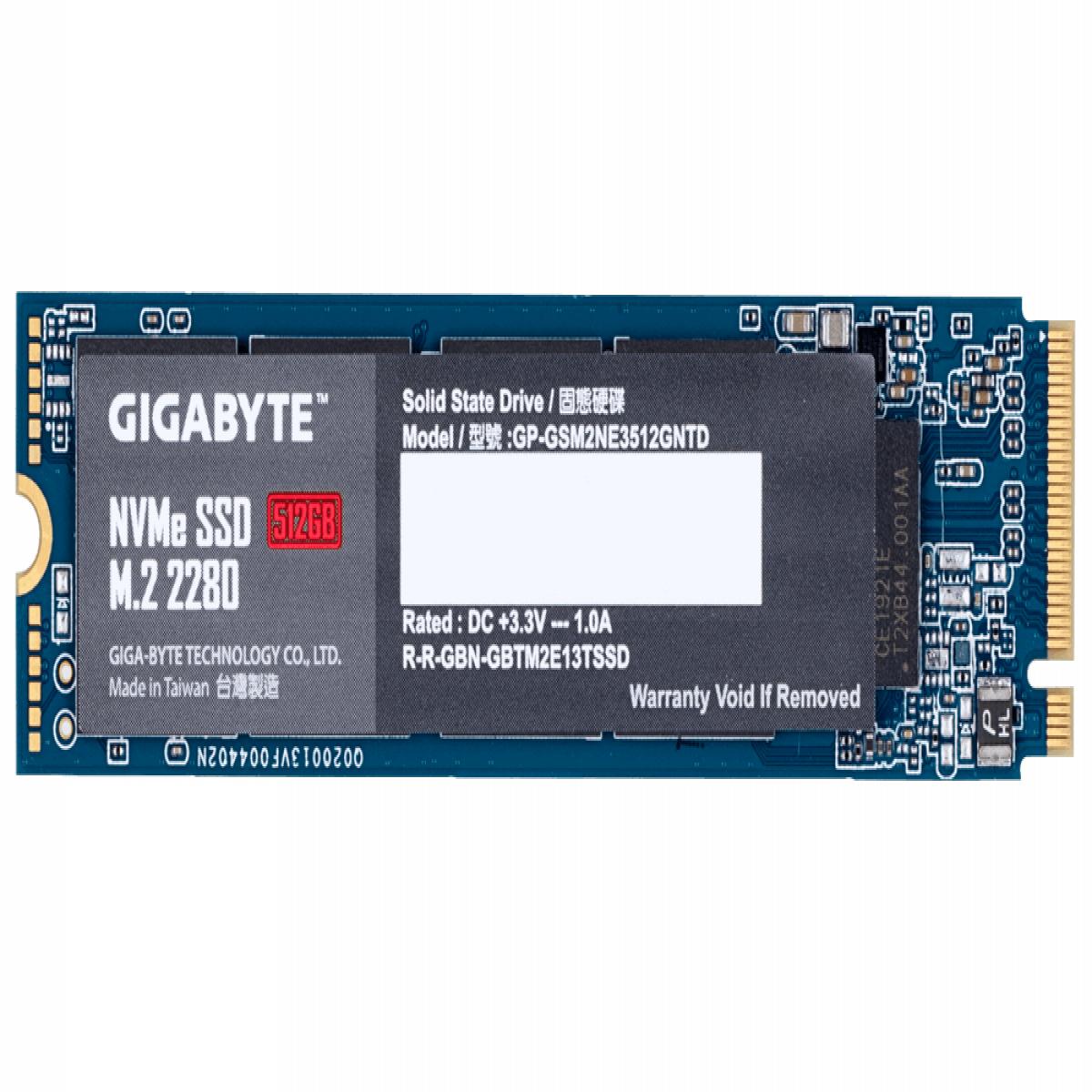 GIGABYTE GP-GSM2NE3512GNTD internal solid state drive 512 GB M.2 PCI Express 3.0 NVMe