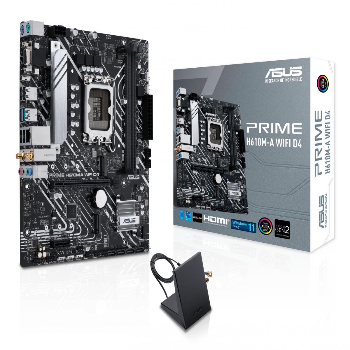 ASUS 1700 PRIME H610M-A WIFI D4 M-ATX   