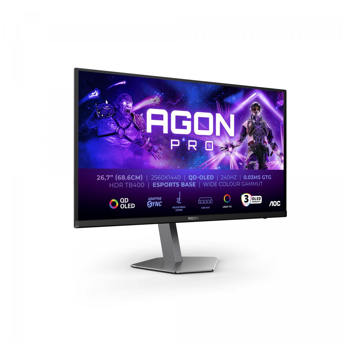 AOC 26.7 QD OLED MON SPK AG276QZD2      