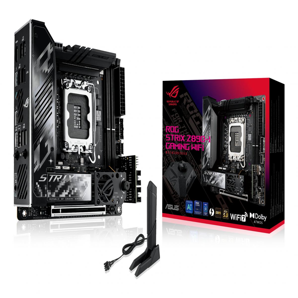 ASUS ROG STRIX Z890-I GAMING WIFI Intel Z890 LGA 1851 (Socket V1) mini ITX