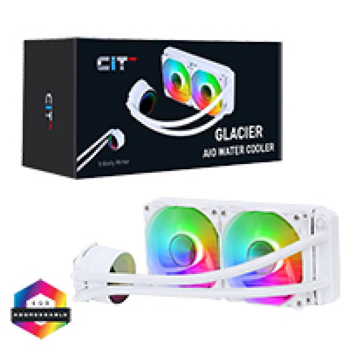CiT Pro Glacier Watercooler 240mm White ARGB Infinity