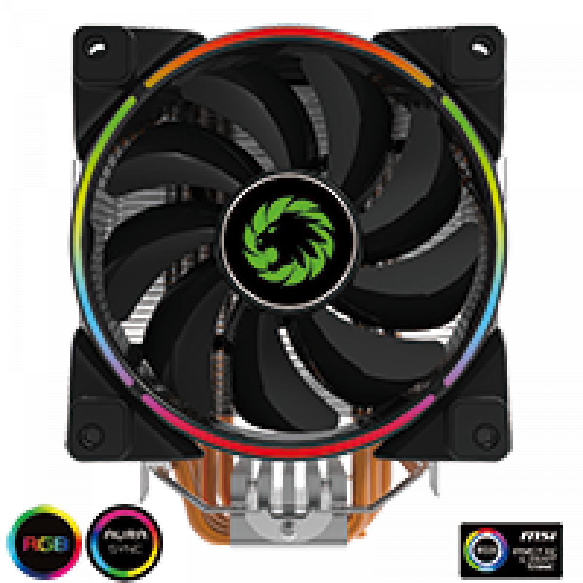 GameMax Gamma 500 Rainbow ARGB CPU Cooler Aura Sync