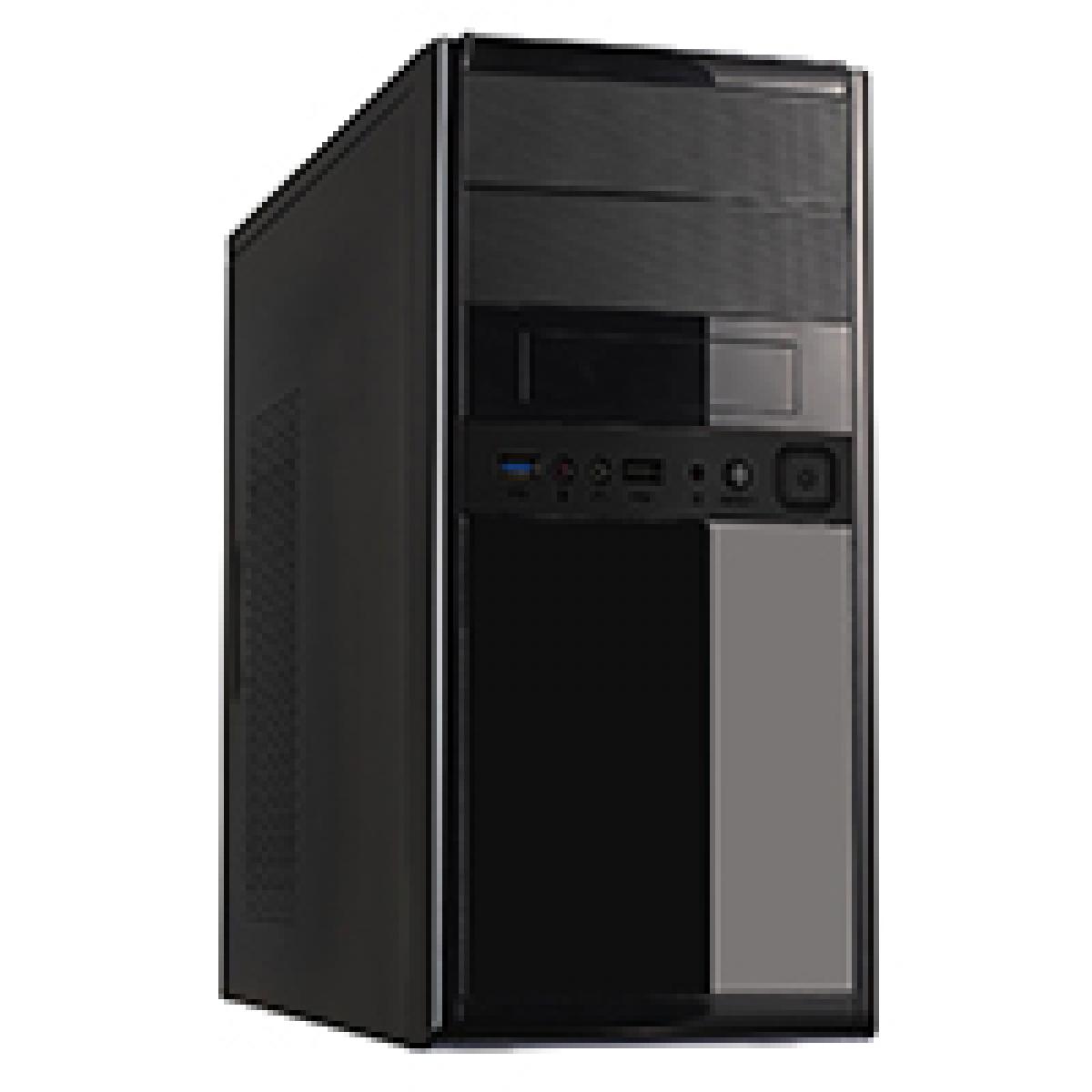 CiT 1016 Gloss Black Micro ATX Case 500W PSU