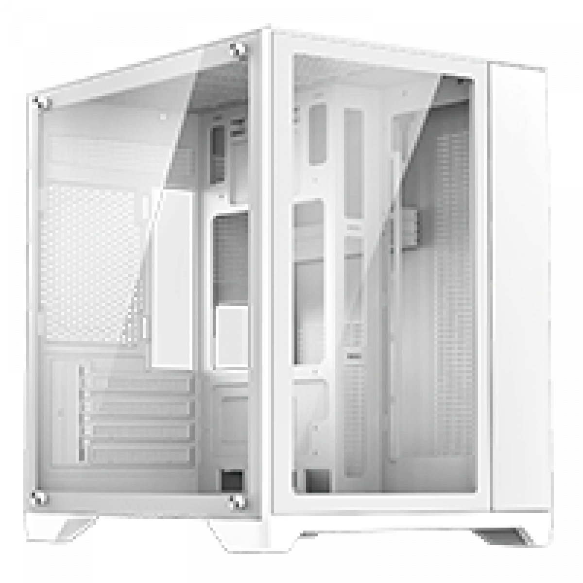 GameMax Infinity Mini Micro-ATX PC White Gaming Case With Tempered Glass Side Panel