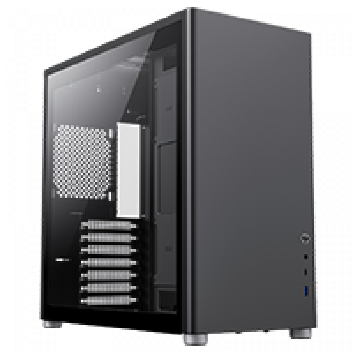 GameMax Spark Pro Black Gaming Cube ATX Modular Gaming PC Case Dual Tempered Glass Side Panels USB3.0 - Type C