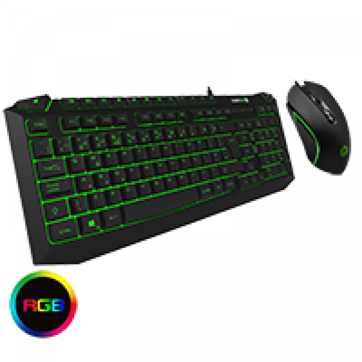 GameMax Pulse Kit 7 Colour RGB Keyboard with Pulsing Mouse