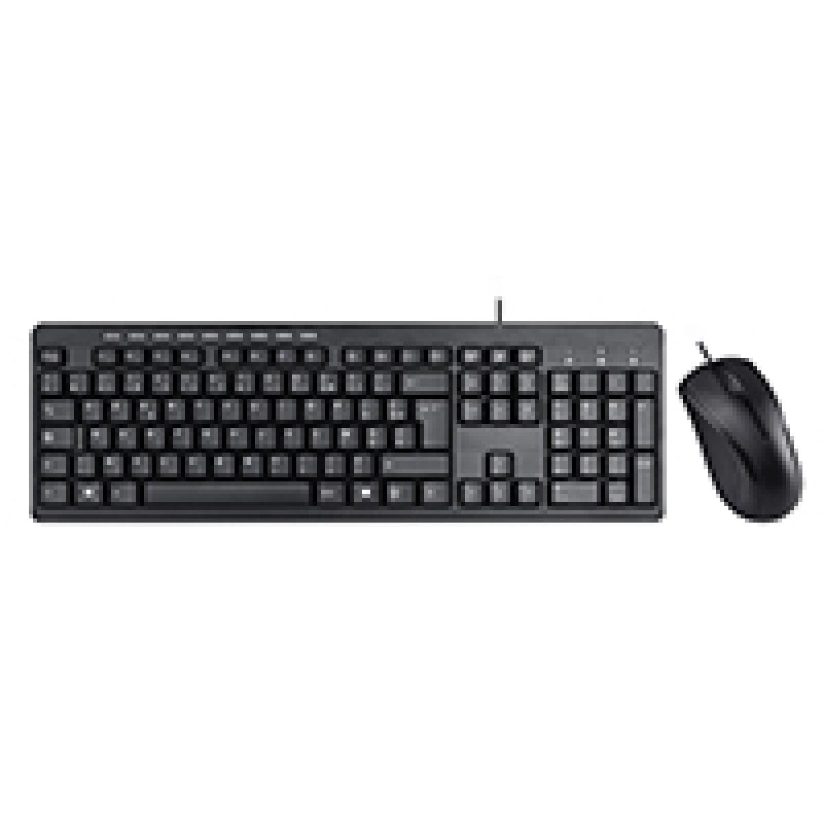 Builder French USB Keyboard  Mouse Combo Set Black 