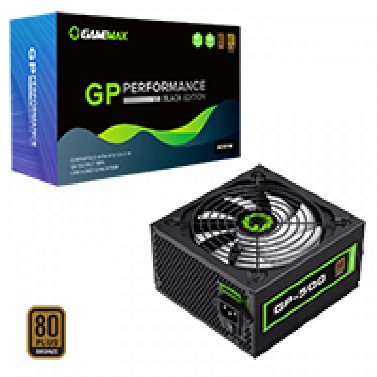GameMax GP500 500W 80 Plus Bronze Wired Power Supply
