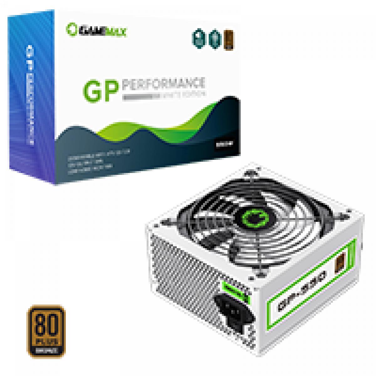 GameMax GP550 White 550W 80 Plus Bronze Wired Power Supply