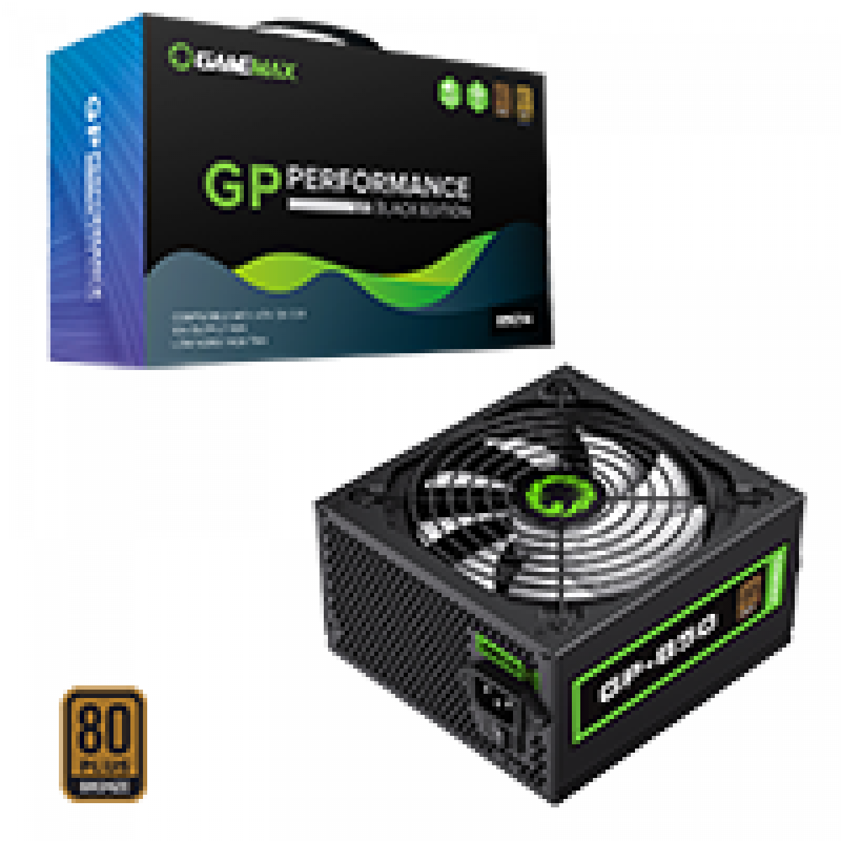 GameMax GP850 850W 80 Plus Bronze Wired Power Supply