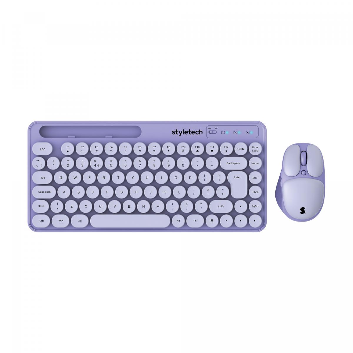 Stealth Wireless Keyboard Mouse Lavender