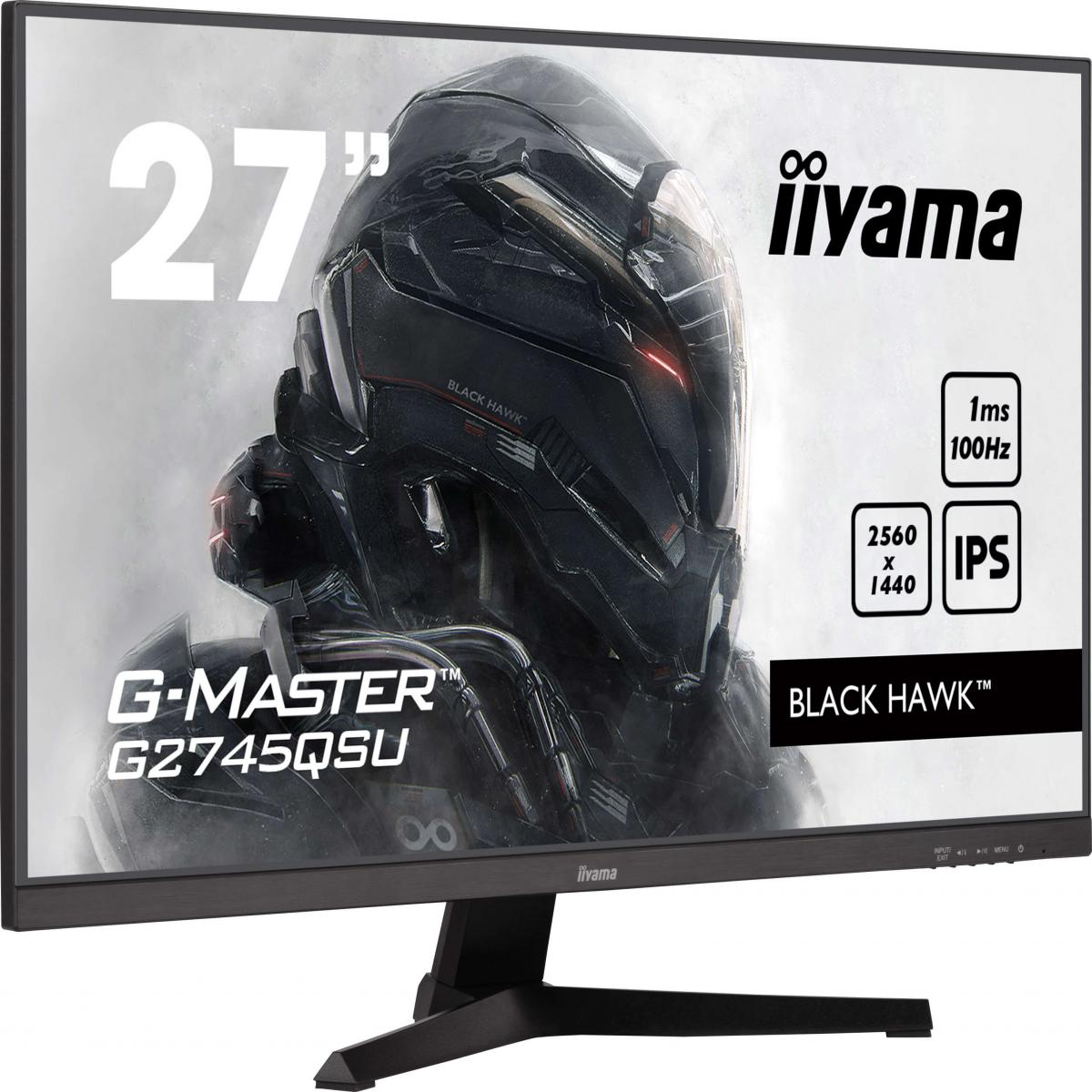 iiyama G-MASTER G2745QSU-B2 computer monitor 68.6 cm (27") 2560 x 1440 pixels Wide Quad HD LED Black