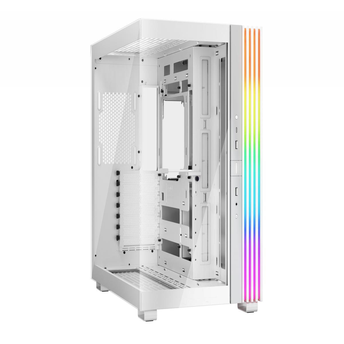 Be Quiet! Light Base 600 DX ARGB Gaming Case w/ Glass Front & Side, ATX, Invertible, 1.33M ARGB Strip & Controller, USB-C, Asus BTF Compatible, White