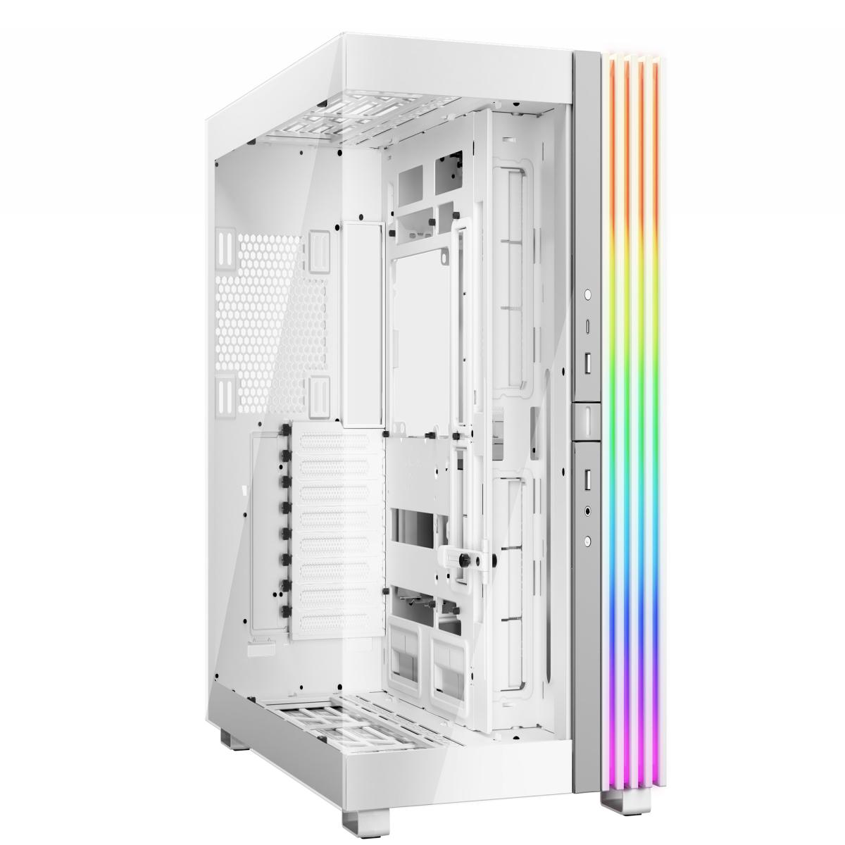 Be Quiet! Light Base 900 DX ARGB Gaming Case w/ Glass Front & Side, E-ATX, Invertible, 3M ARGB Strip & Controller, USB-C, Asus BTF Compatible, White