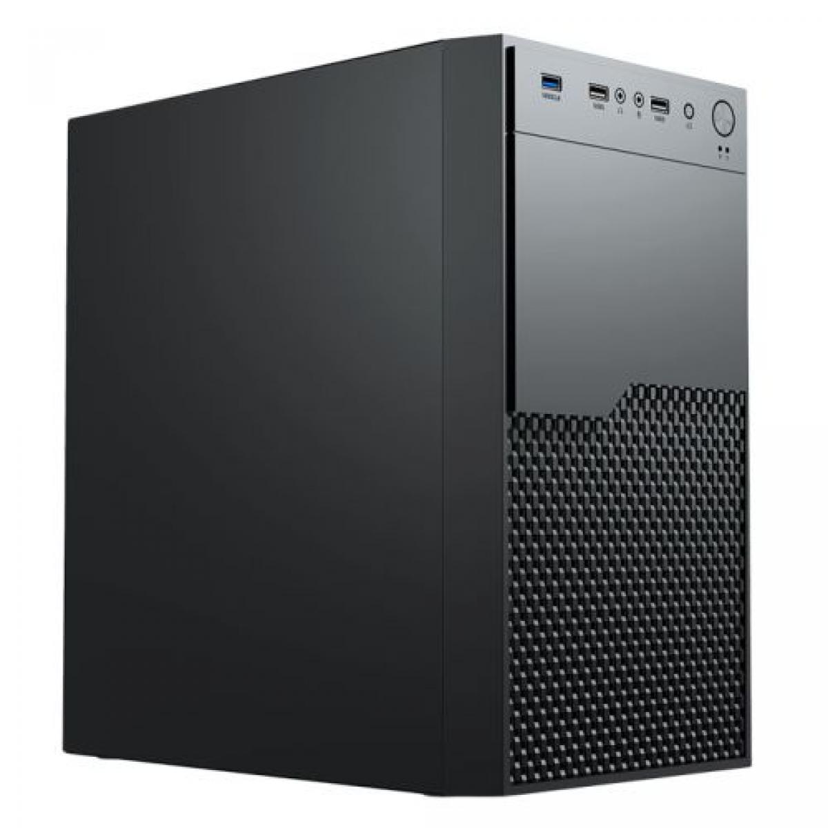 Vida Enterprise Black Office Case, Micro ATX, 120mm Fan, Mesh Front