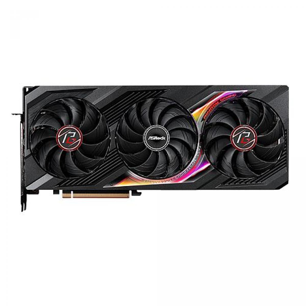 Asrock RX7900 XTX Phantom Gaming OC, PCIe4, 24GB DDR6, HDMI, 3 DP, 2615MHz Clock, Overclocked, RGB