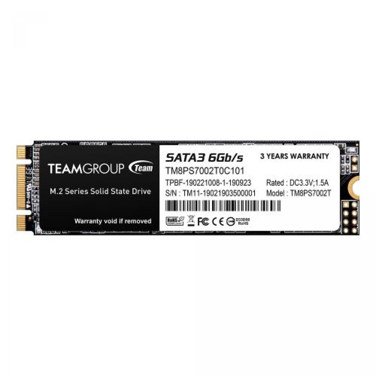 Team 2TB MS30 M.2 SATA SSD, M.2 2280, SATA3, R/W 550/500 MB/s