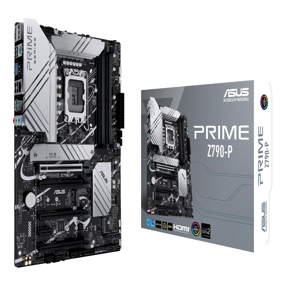 Asus PRIME Z790-P, Intel Z790, 1700, ATX, 4 DDR5, HDMI, DP, 2.5G LAN, PCIe5, 3x M.2
