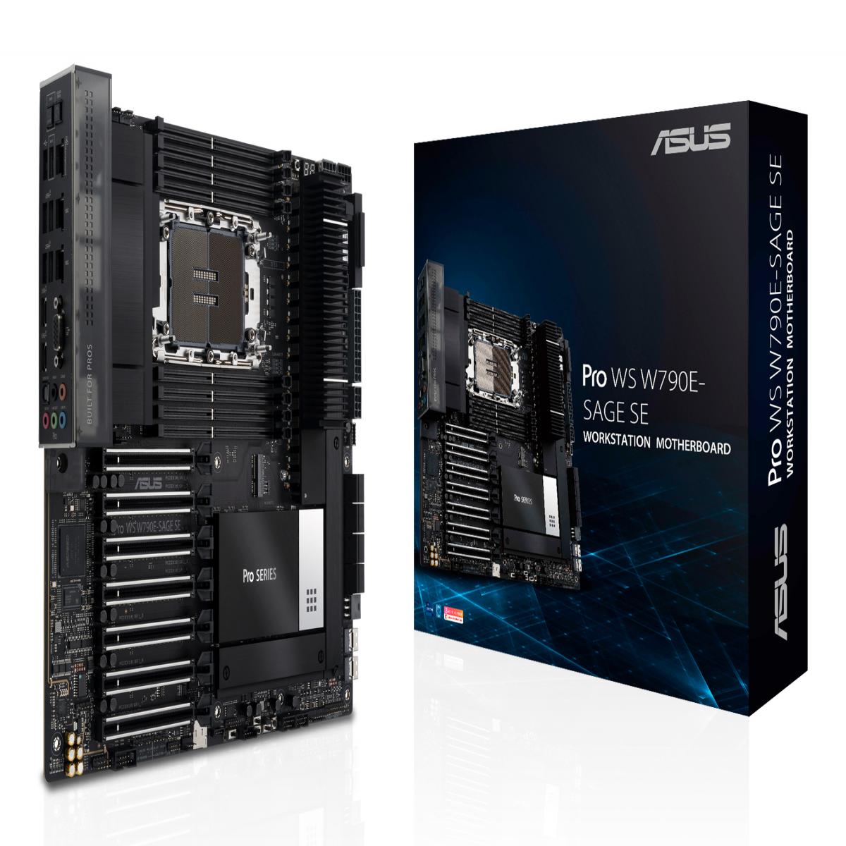 Asus PRO WS W790E-SAGE SE, Workstation, Intel W790, LGA4677, EEB, 8 DDR5, Dual 10G LAN,  IPMI Remote Management, SlimSAS, PCIe5, 3x M.2