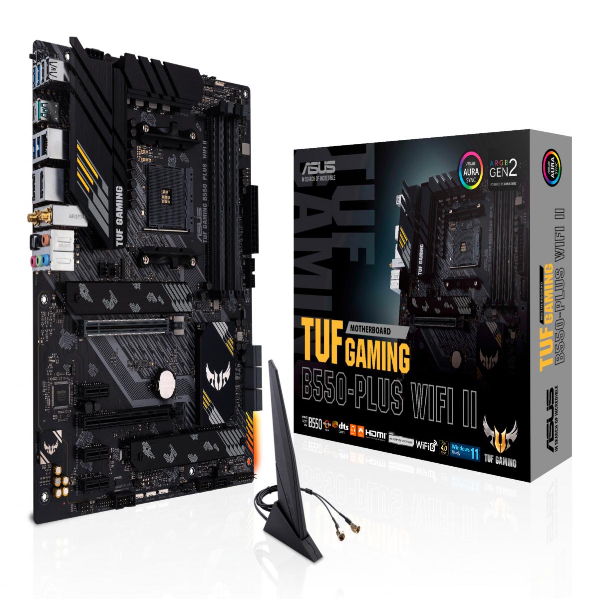 ASUS TUF GAMING B550-PLUS WIFI II AMD B550 Socket AM4 ATX