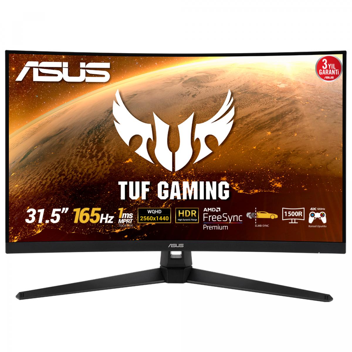 ASUS TUF Gaming VG32VQ1BR computer monitor 80 cm (31.5") 2560 x 1440 pixels Quad HD LED Black