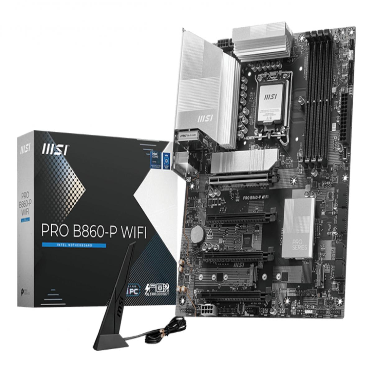 MSI PRO B860-P WIFI motherboard Intel B860 LGA 1851 (Socket V1) ATX