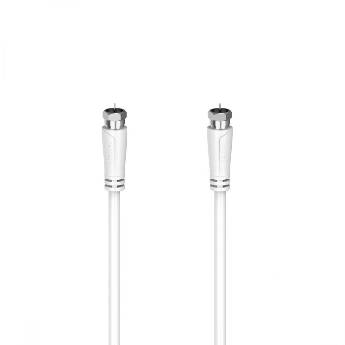 Hama 00205063 coaxial cable 1.5 m F White