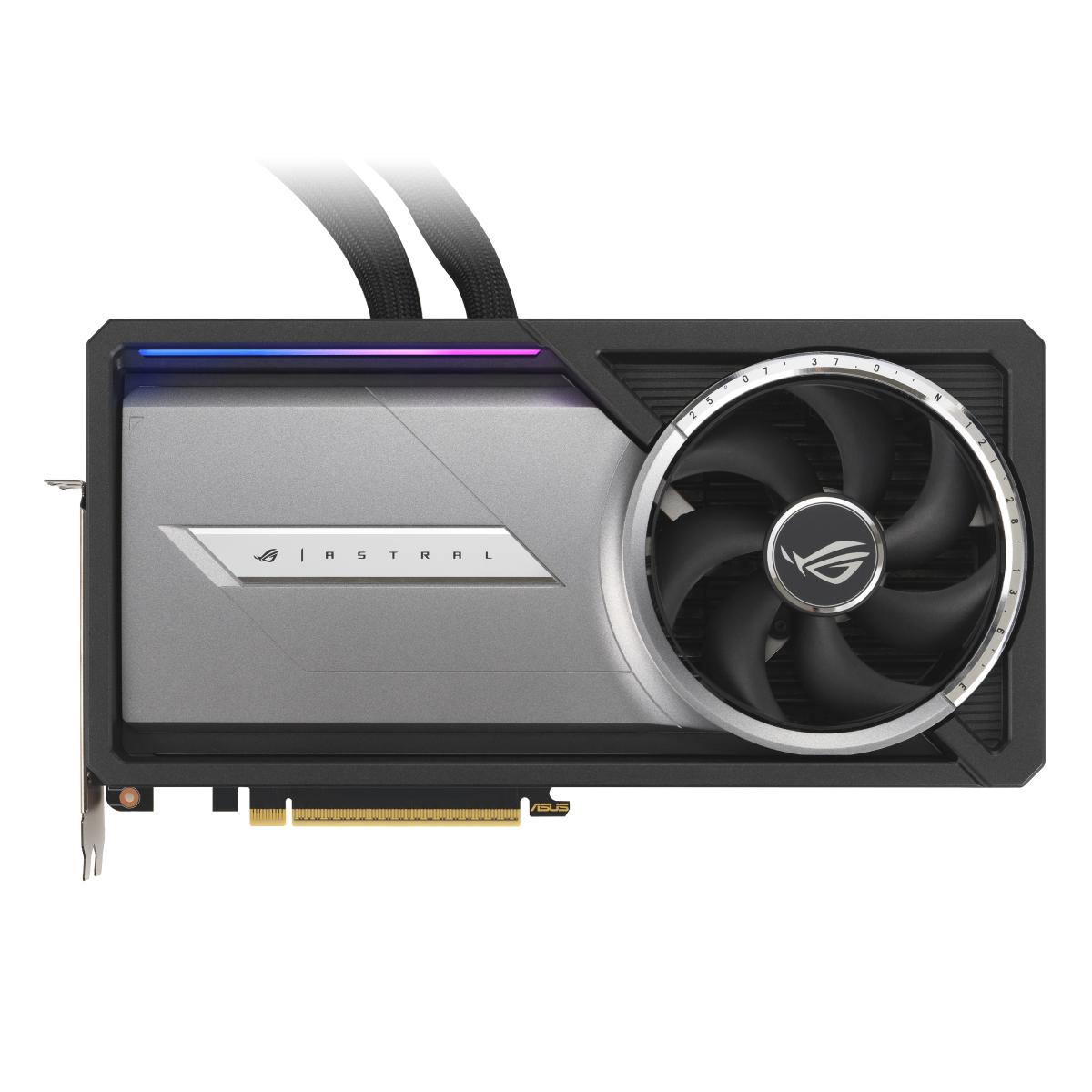 Asus ROG ASTRAL LC RTX5090 OC with 360mm Liquid Cooler, PCIe5, 32GB DDR7, 2 HDMI, 3 DP, 2610MHz Clock, RGB Lighting, Overclocked