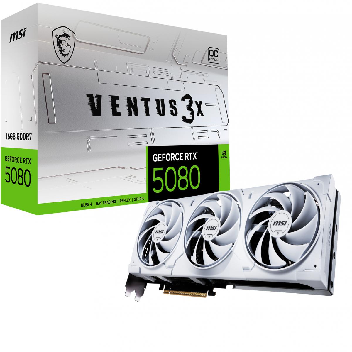 MSI RTX 5080 16GB VENTUS 3X OC WHITE    