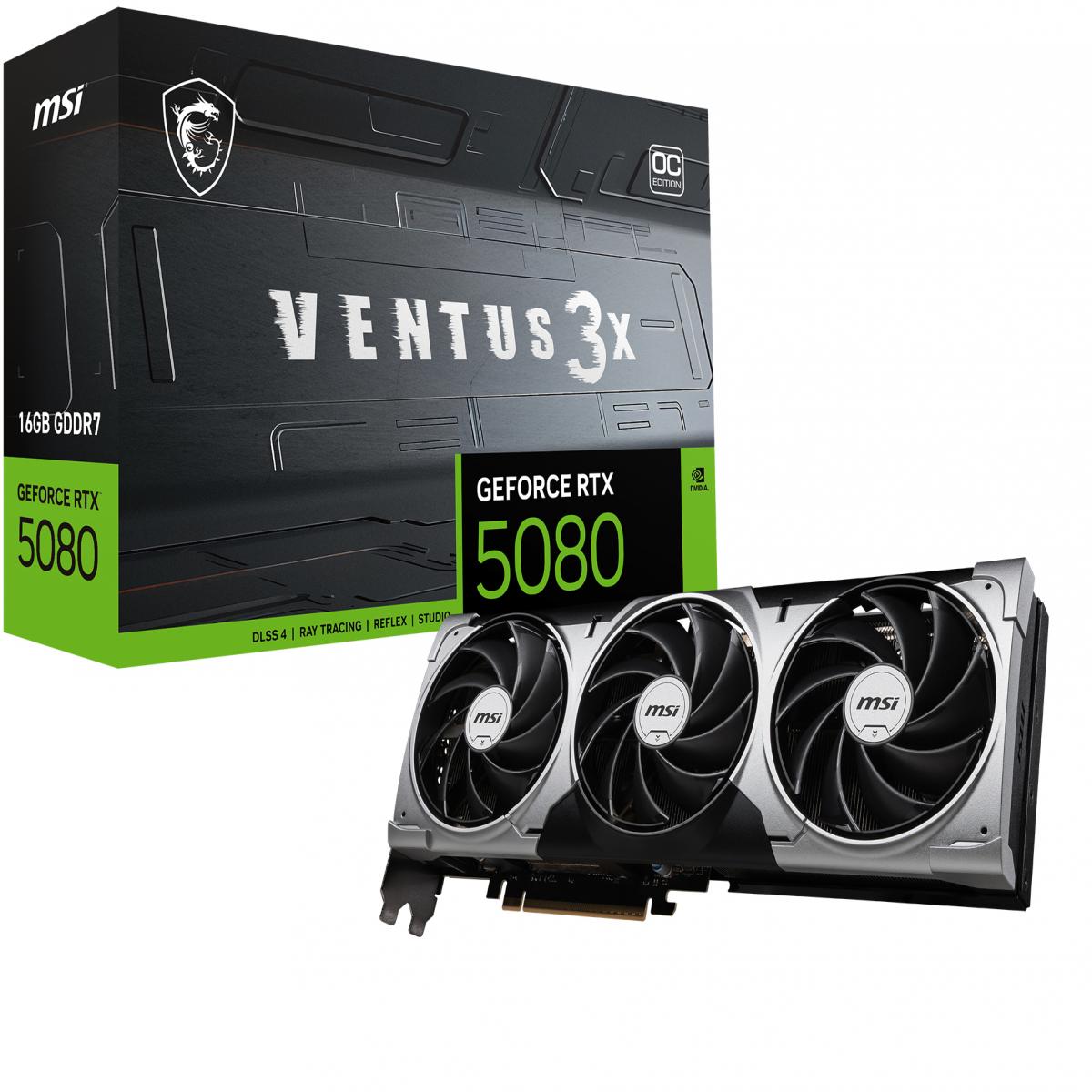 MSI RTX 5080 16GB VENTUS 3X OC          
